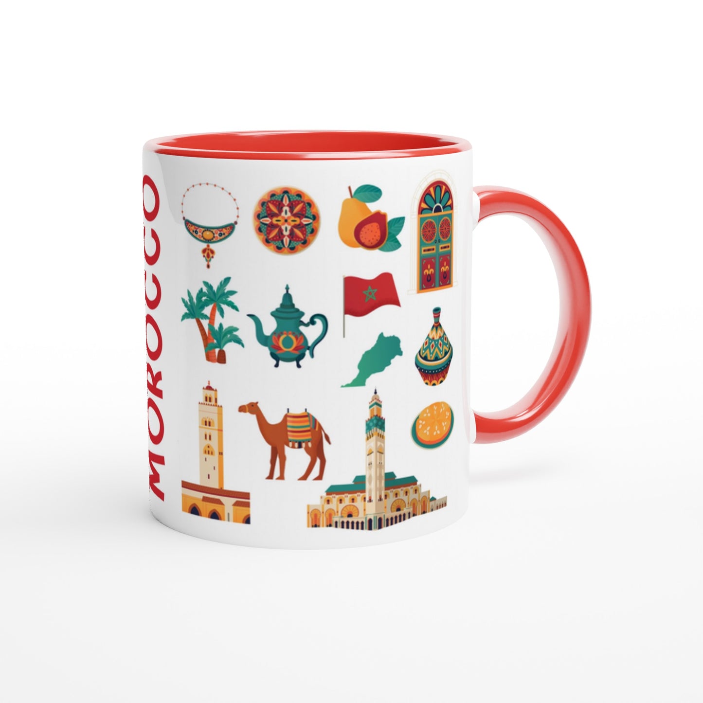 Morocco Two Tone Ceramic Travel Mug, Starbucks Inspired - Pitchers Design