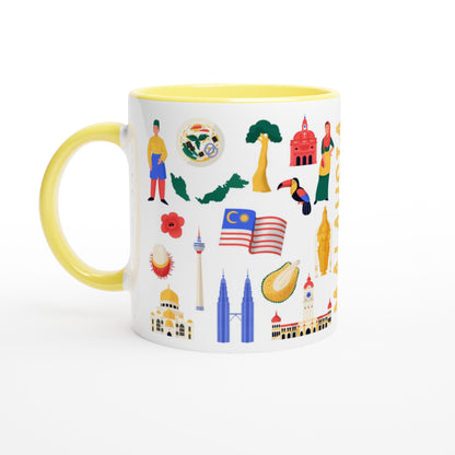 Malaysia Two Tone Ceramic Travel Mug, Starbucks Inspired - Pitchers Design