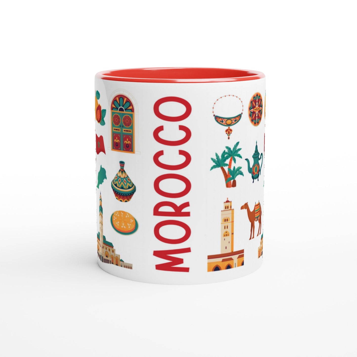 Morocco Two Tone Ceramic Travel Mug, Starbucks Inspired - Pitchers Design