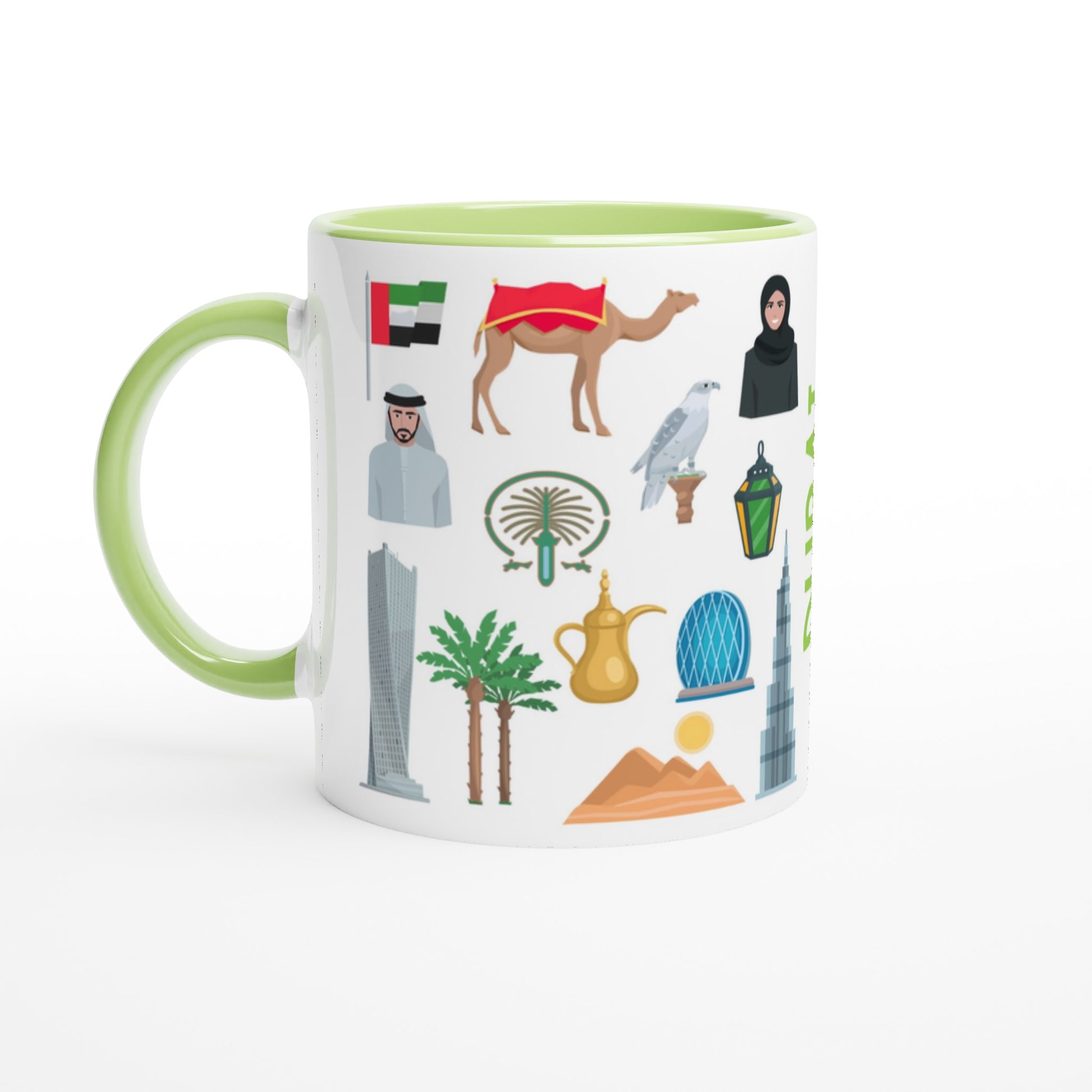 Dubai Two Tone Ceramic Travel Mug, Starbucks Inspired - Pitchers Design