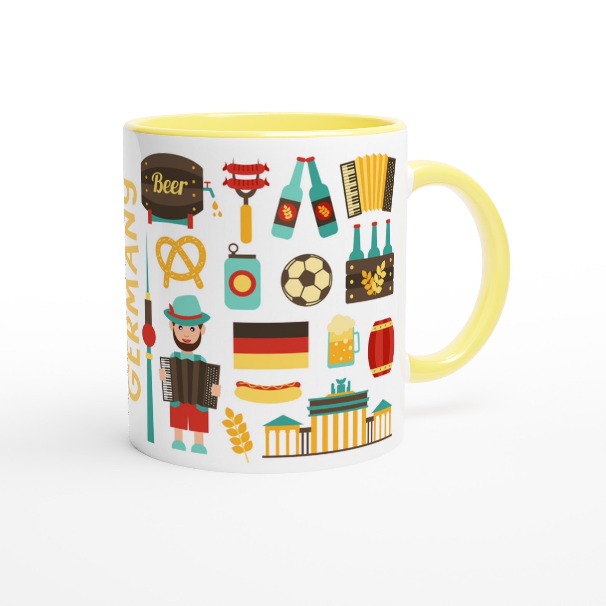 Germany Two Tone Ceramic Travel Mug, Starbucks Inspired - Pitchers Design