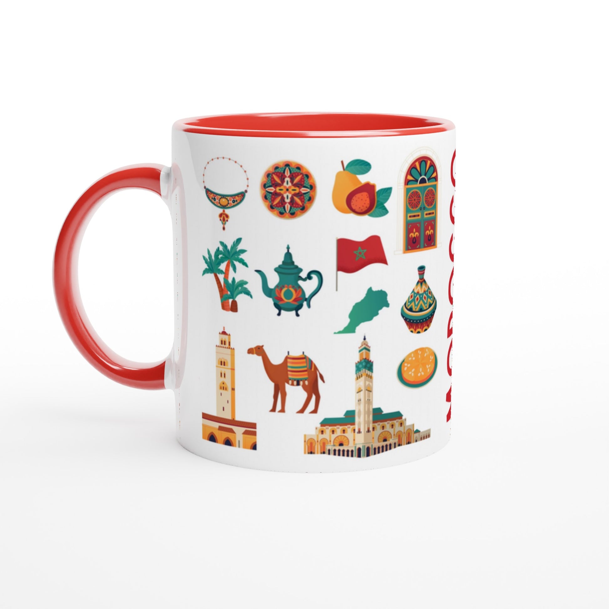 Morocco Two Tone Ceramic Travel Mug, Starbucks Inspired - Pitchers Design