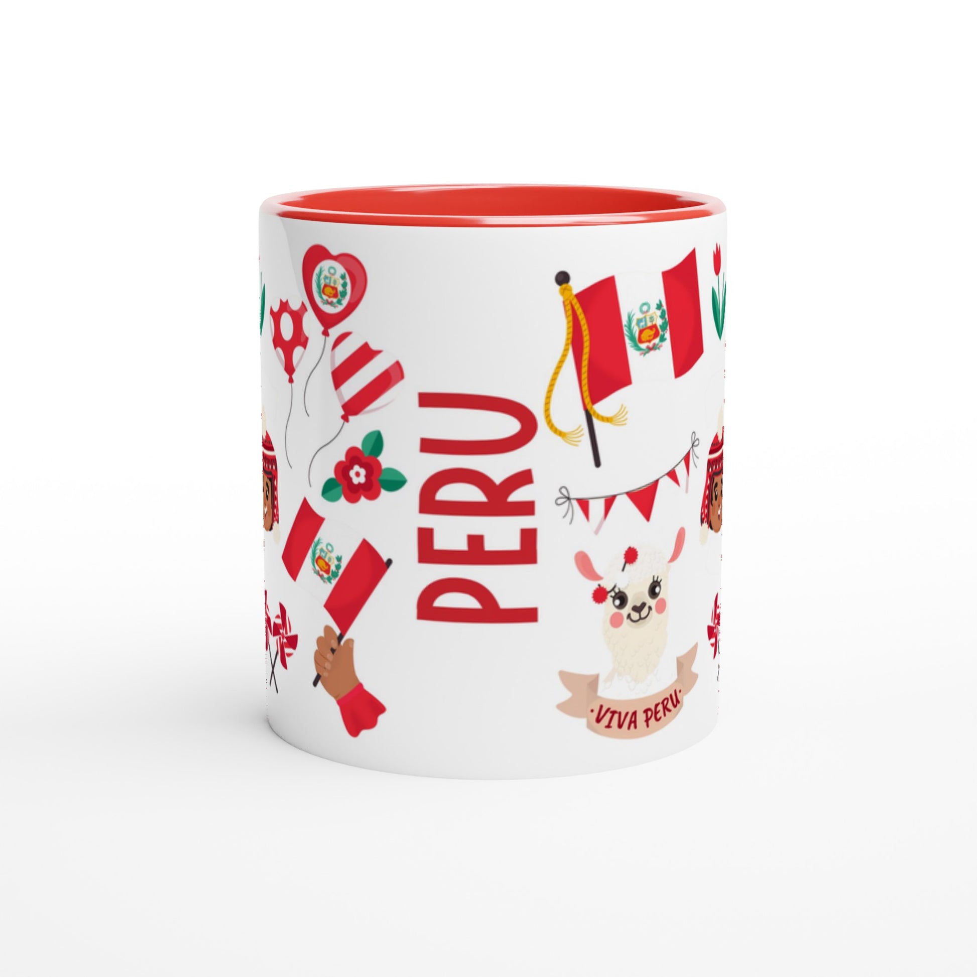 Peru Two Tone Ceramic Travel Mug, Starbucks Inspired - Pitchers Design