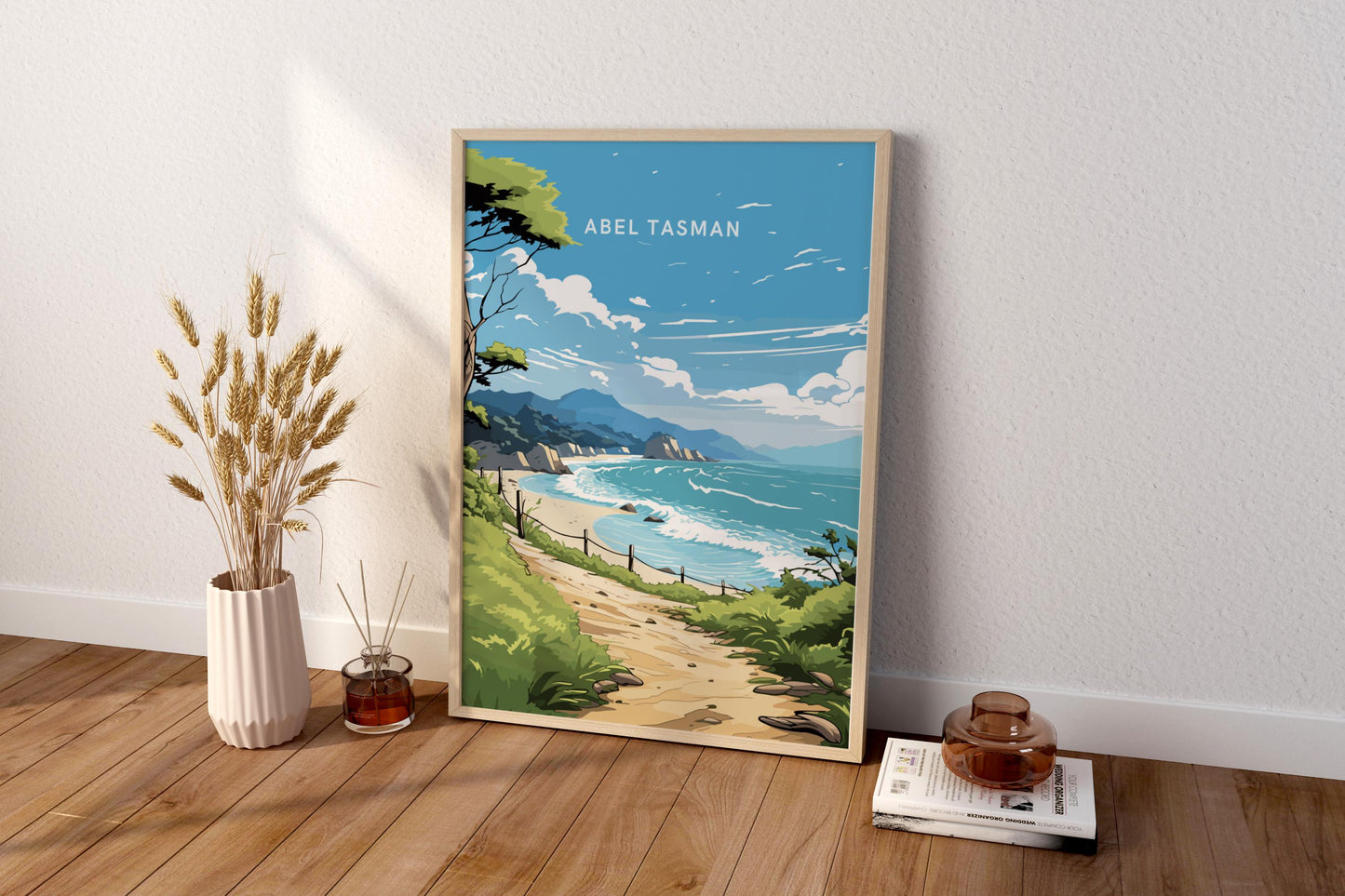 Abel Tasman National Park New Zealand Travel Print Poster - Pitchers Design