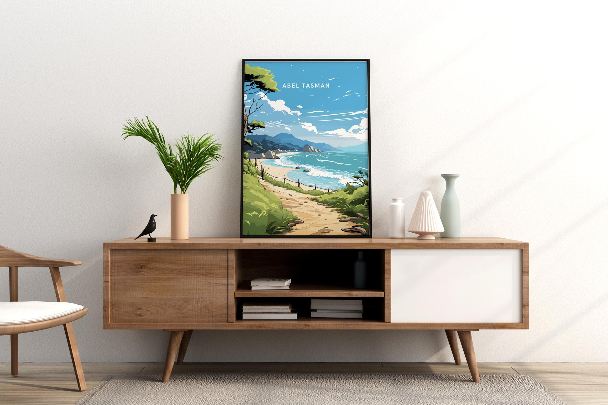 Abel Tasman National Park New Zealand Travel Print Poster - Pitchers Design