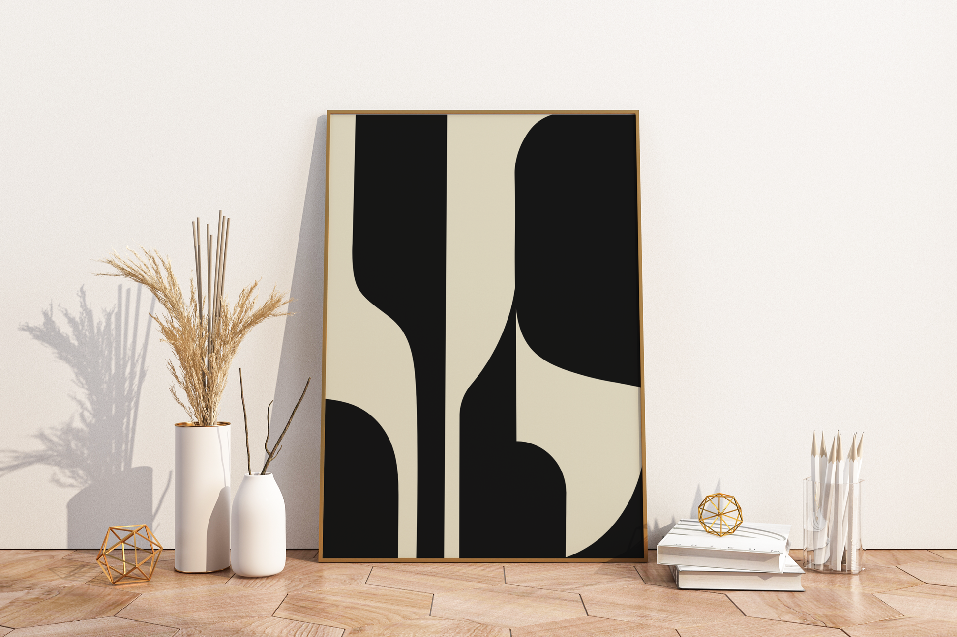 Abstract Shapes Art Print No.2 Print Poster - Pitchers Design