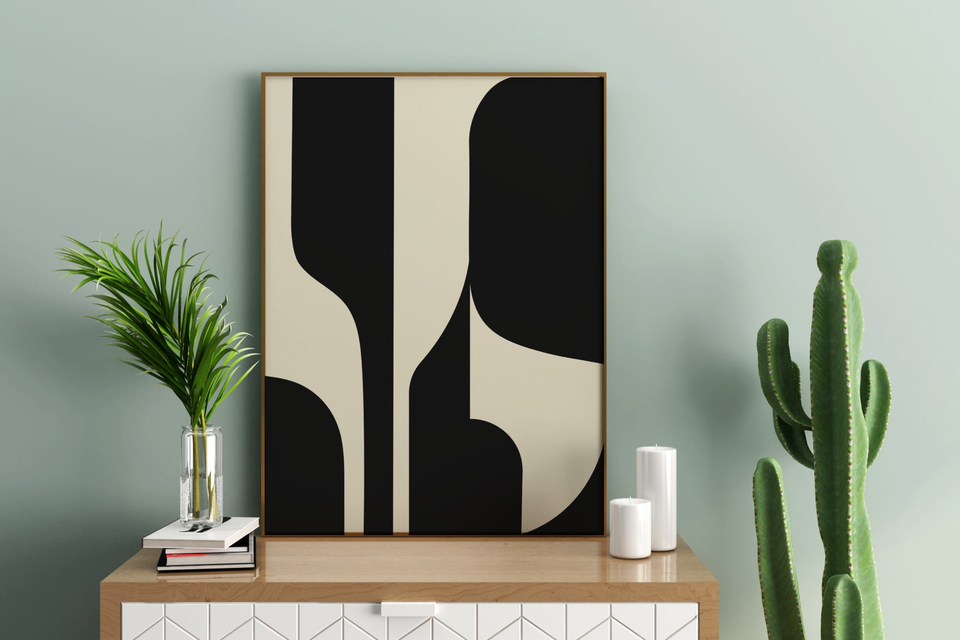 Abstract Shapes Art Print No.2 Print Poster - Pitchers Design