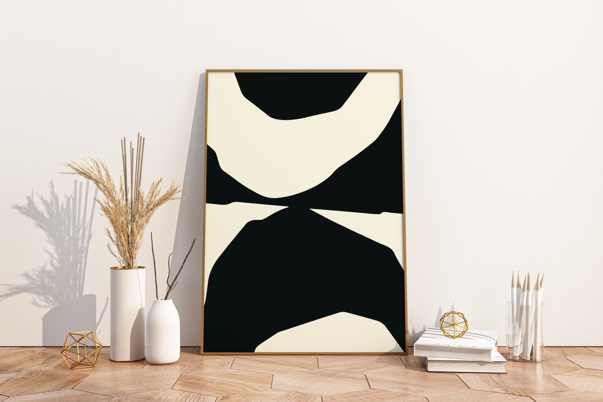 Abstract Shapes Art Print No.3 Print Poster - Pitchers Design