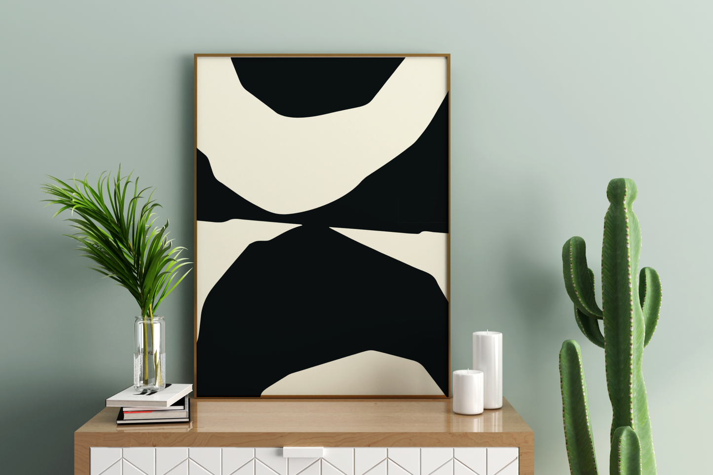 Abstract Shapes Art Print No.3 Print Poster - Pitchers Design