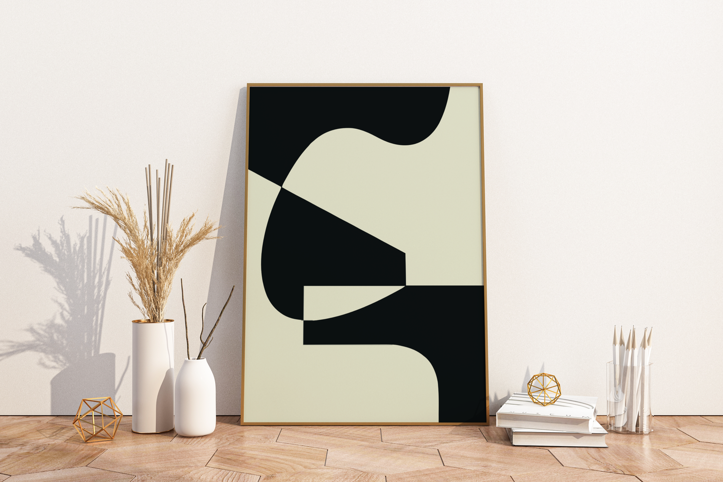 Abstract Shapes Art Print No.5 Print Poster - Pitchers Design