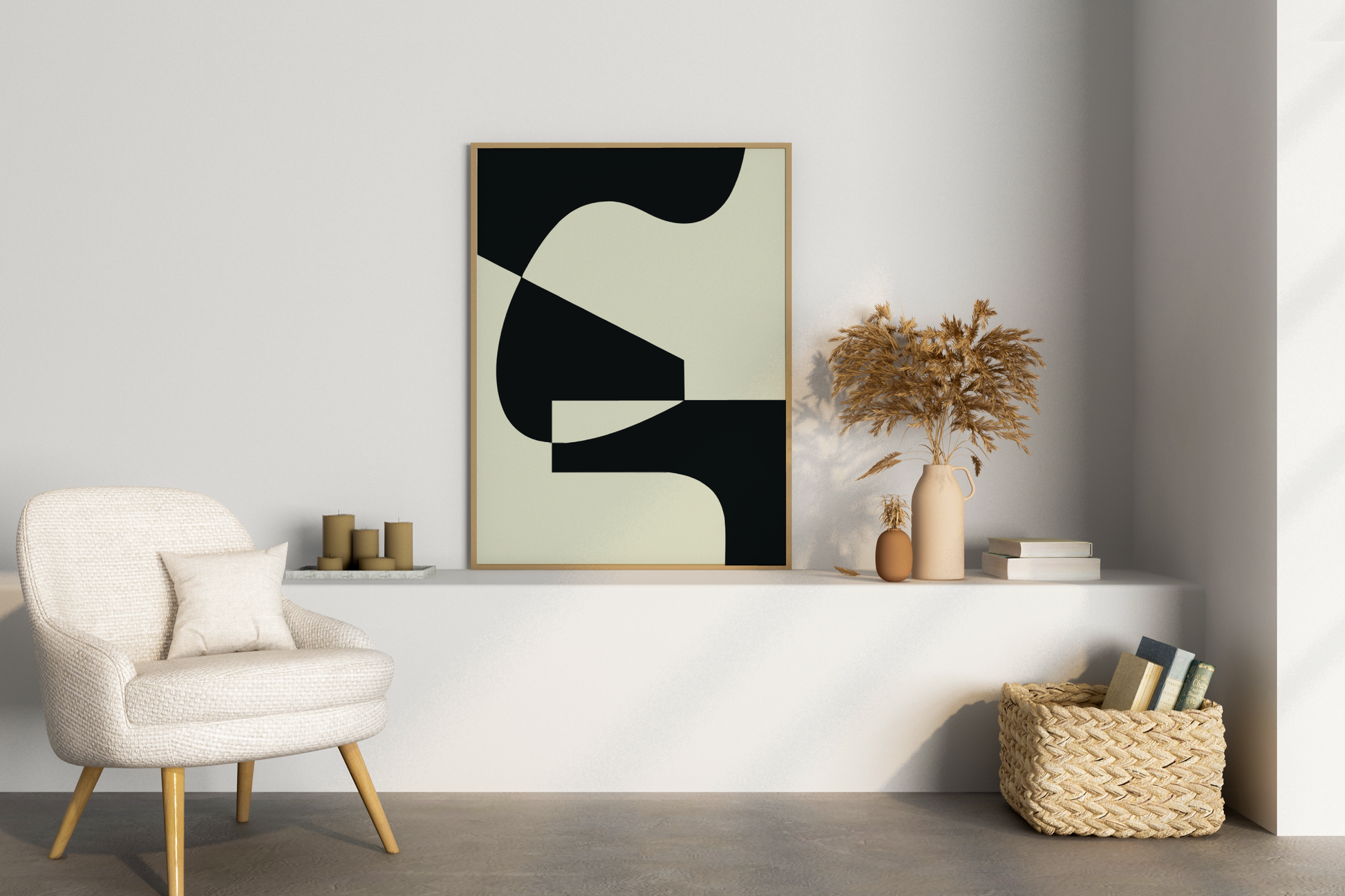 Abstract Shapes Art Print No.5 Print Poster - Pitchers Design