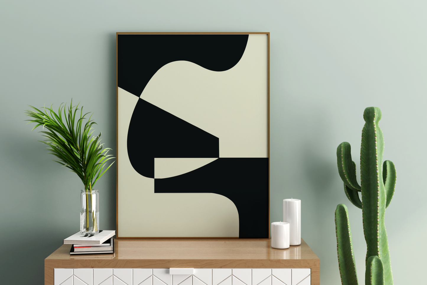 Abstract Shapes Art Print No.5 Print Poster - Pitchers Design