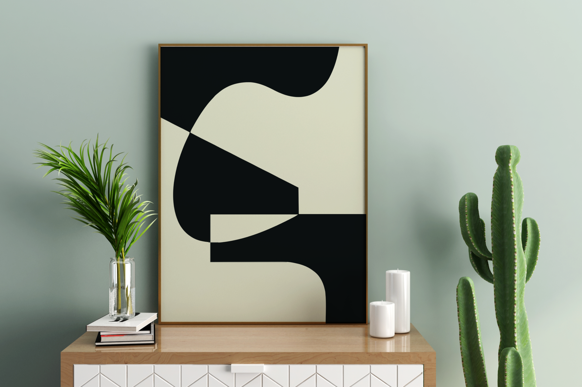 Abstract Shapes Art Print No.5 Print Poster - Pitchers Design