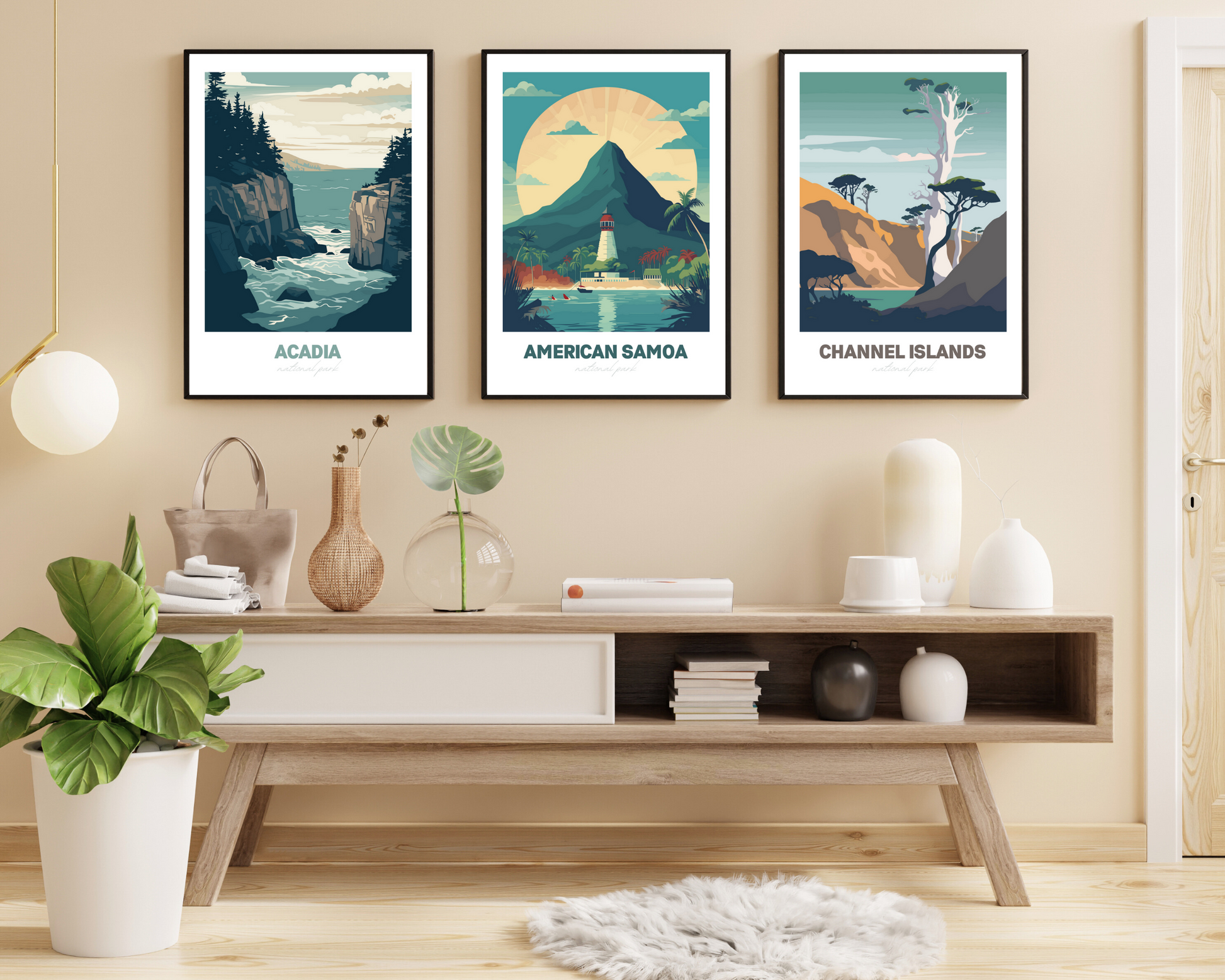 Channel Islands National Park Travel Poster Print - Pitchers Design