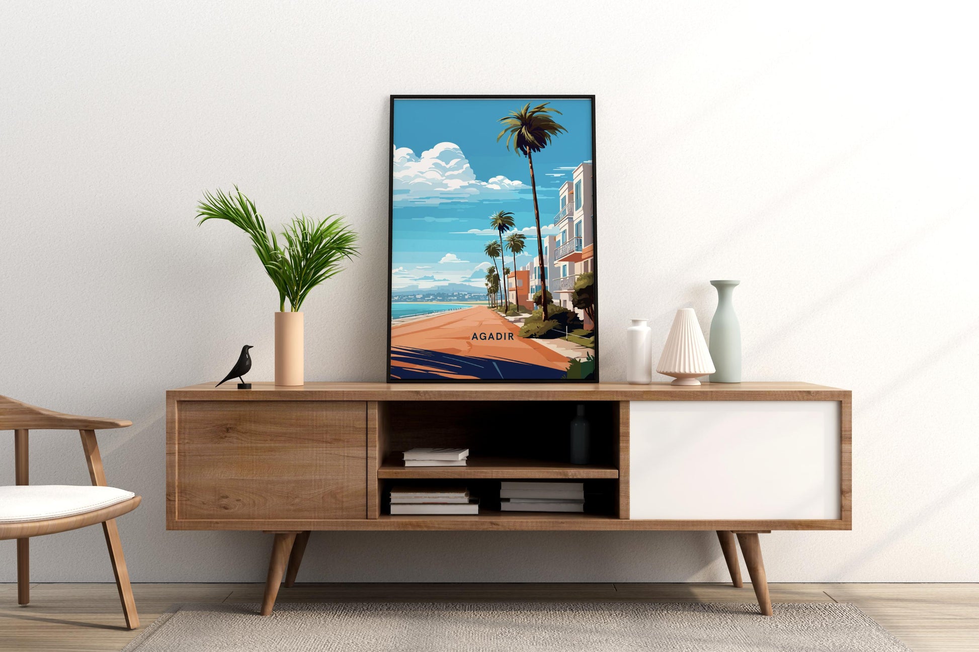 Agadir Morocco Travel Print Poster - Pitchers Design