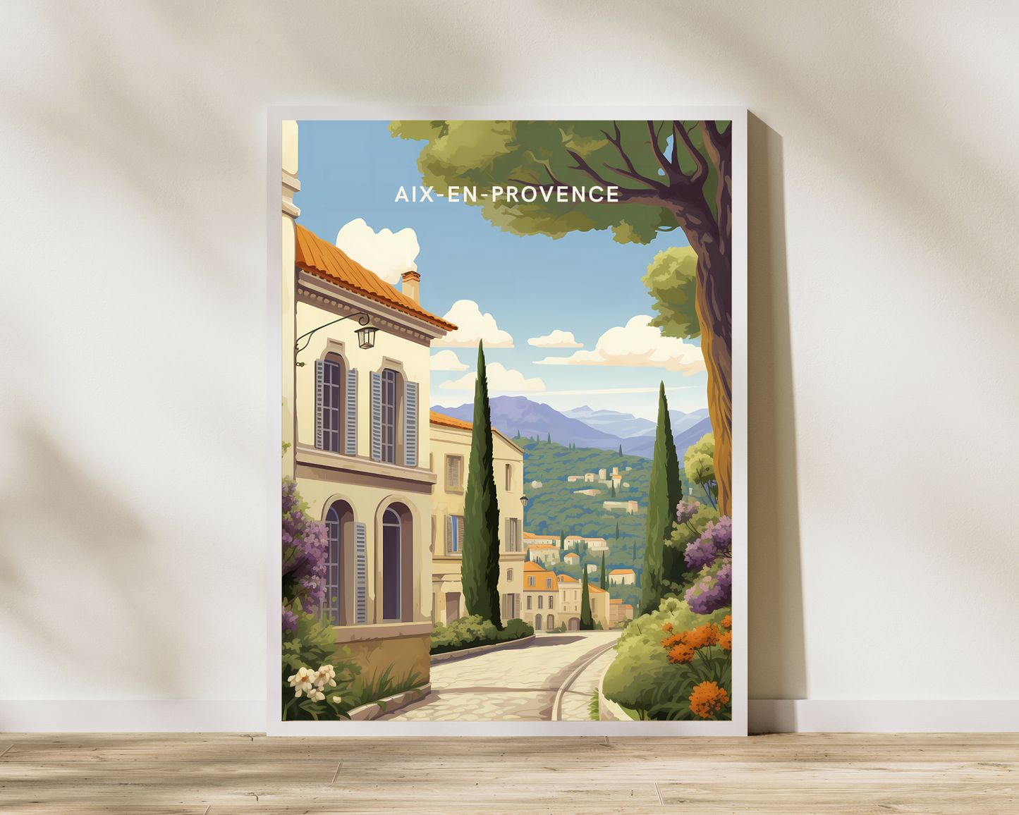 Aix-en-Provence France Travel Poster Print - Pitchers Design