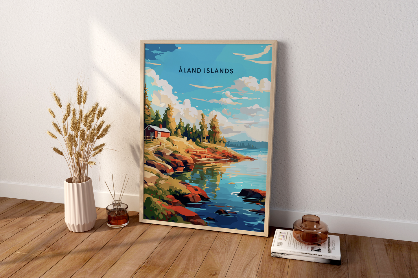 Åland Islands Norway Travel Print Poster - Pitchers Design