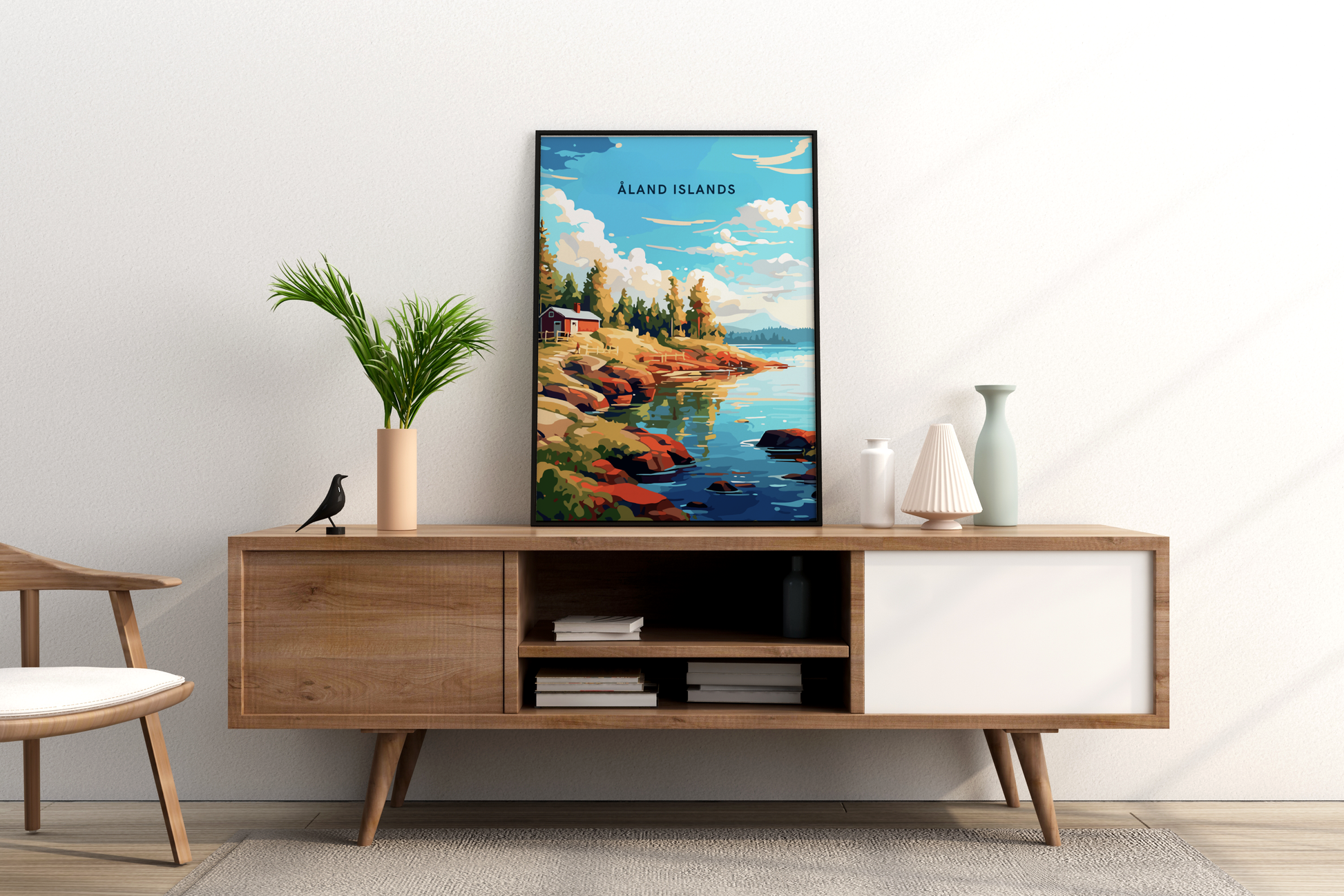 Åland Islands Norway Travel Print Poster - Pitchers Design