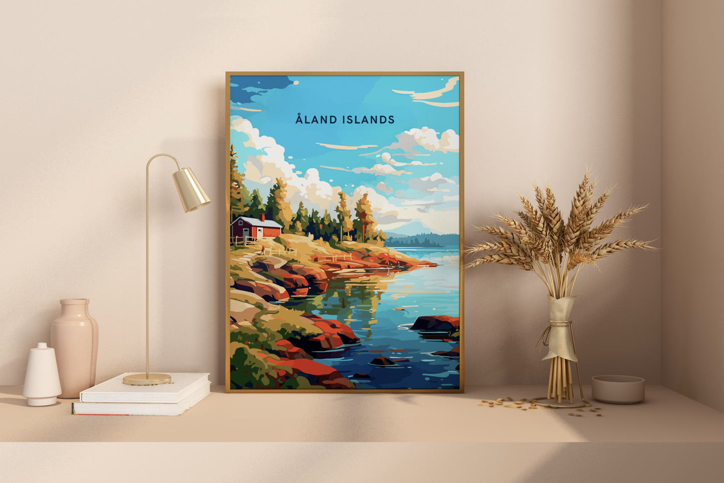 Åland Islands Norway Travel Print Poster - Pitchers Design