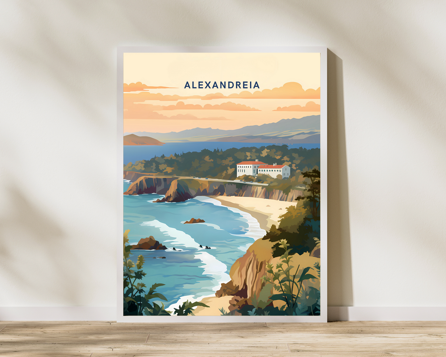 Alexandreia Greece Travel Poster Print - Pitchers Design