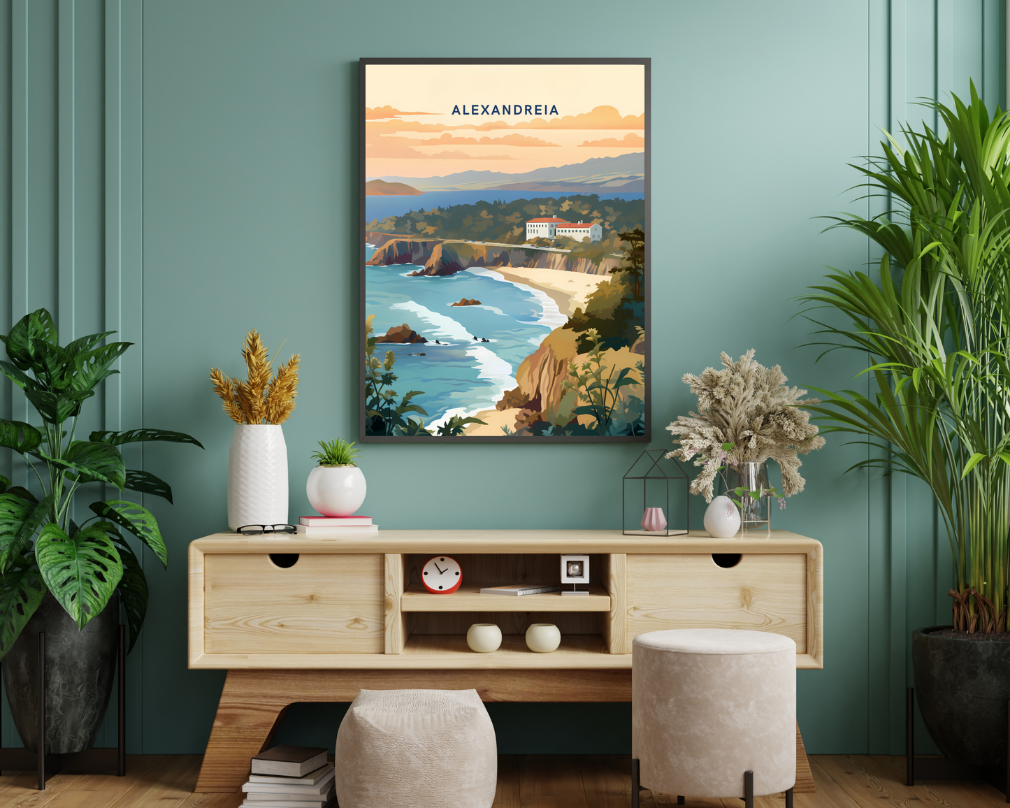 Alexandreia Greece Travel Poster Print - Pitchers Design