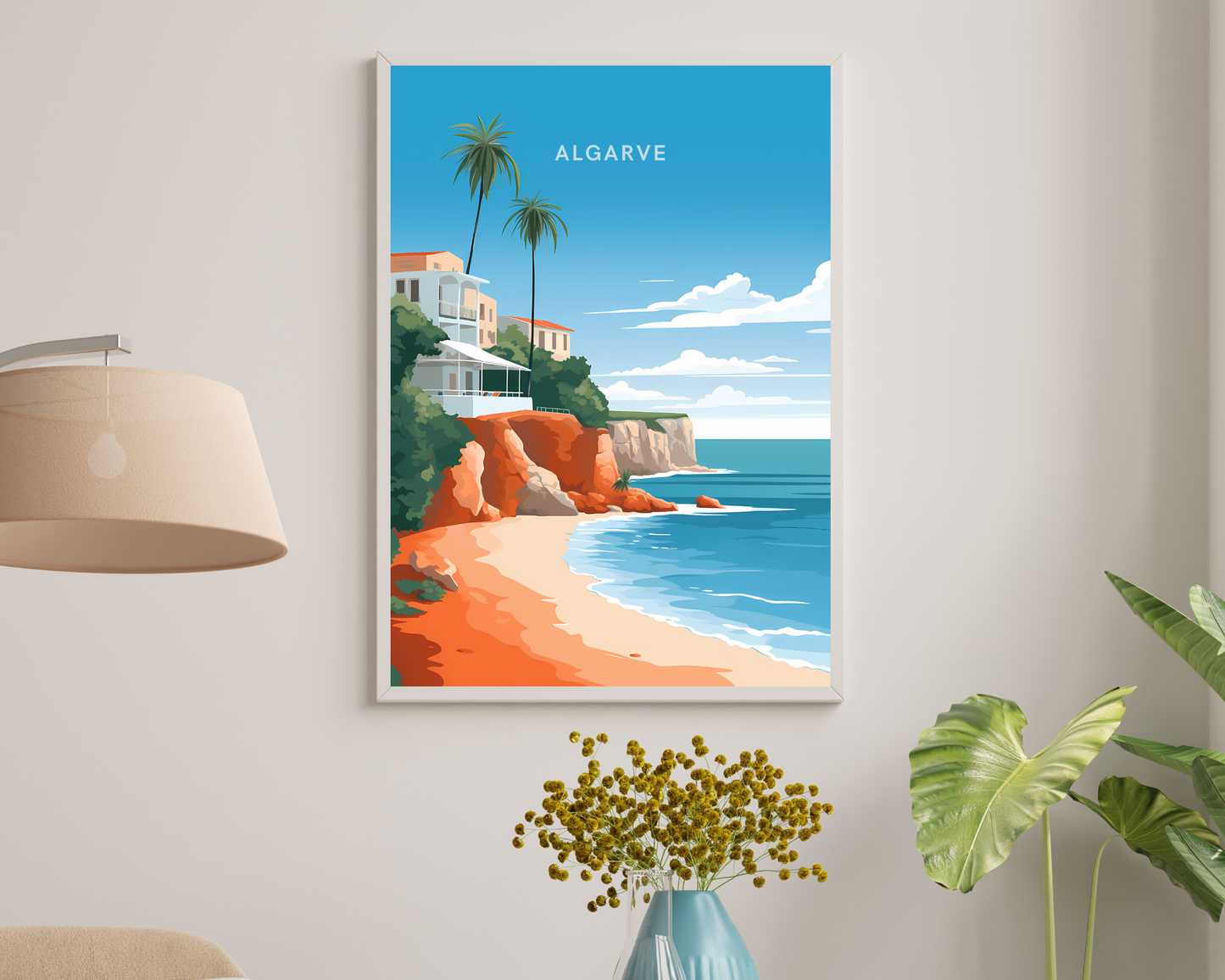 Algarve Portugal Travel Poster Print - Pitchers Design