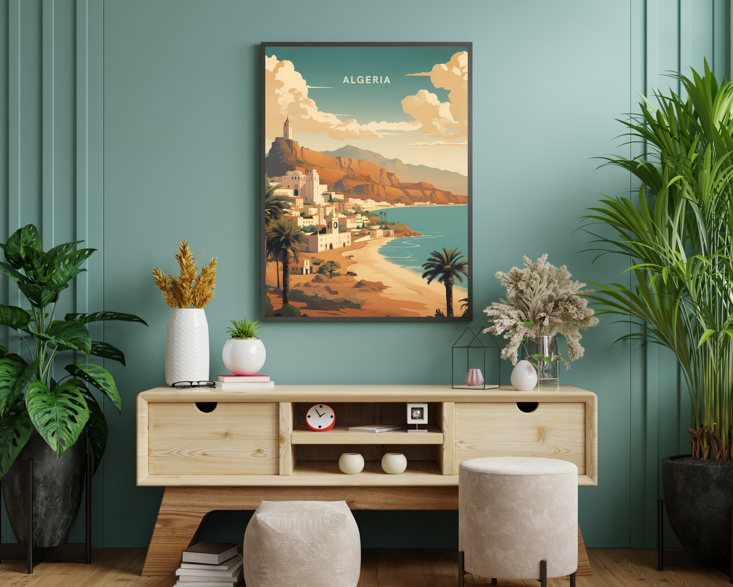 Algeria Travel Poster Print - Pitchers Design