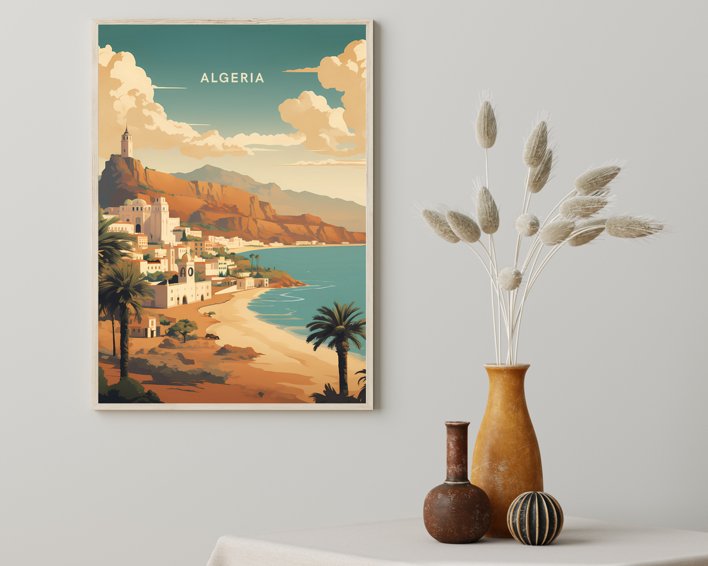 Algeria Travel Poster Print - Pitchers Design