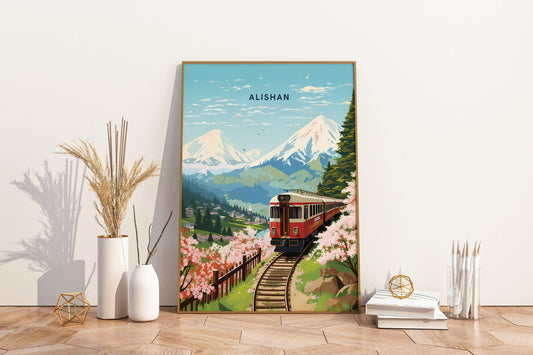 Alishan Taiwan Travel Print Poster - Pitchers Design