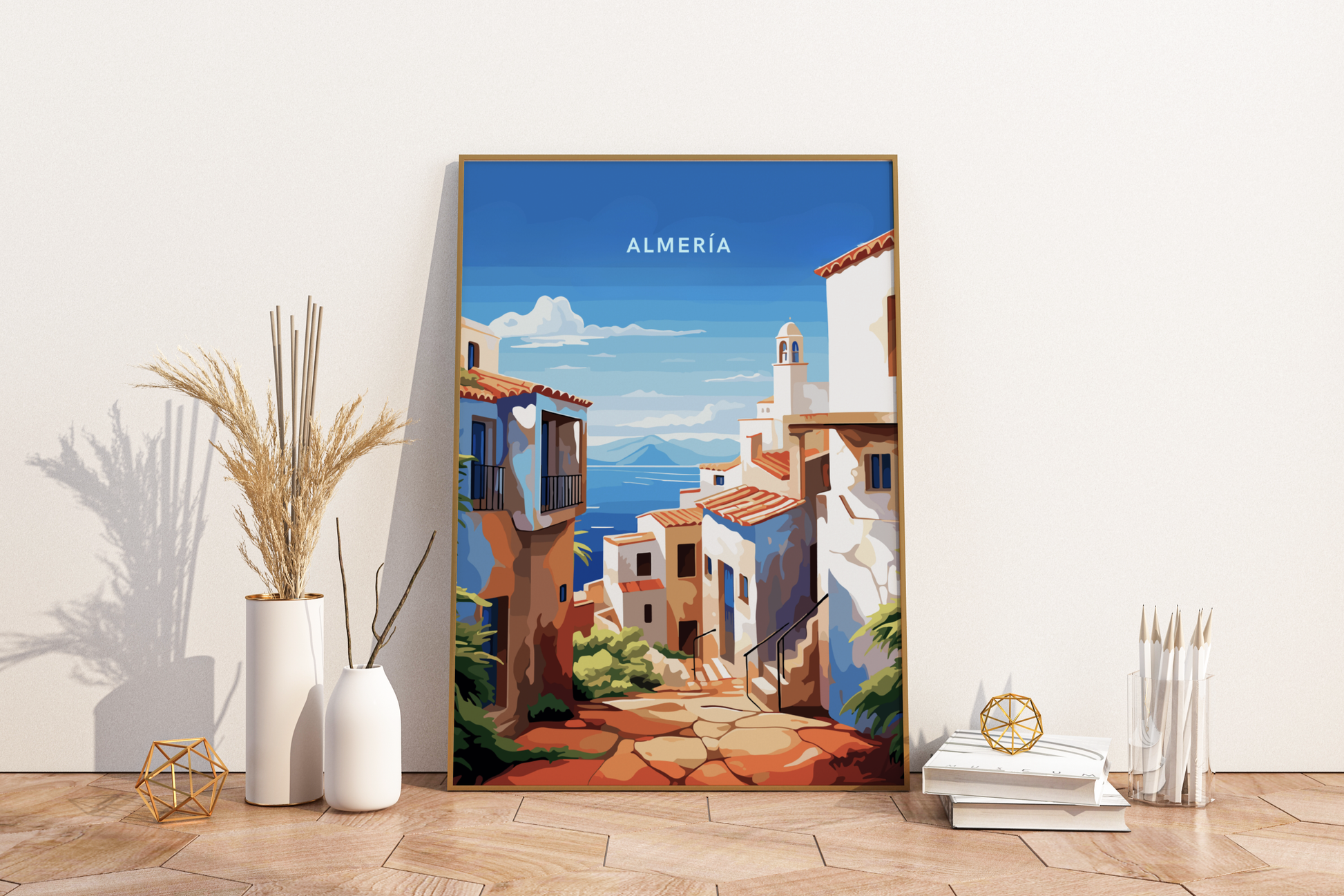 Almería Spain Travel Print Poster - Pitchers Design