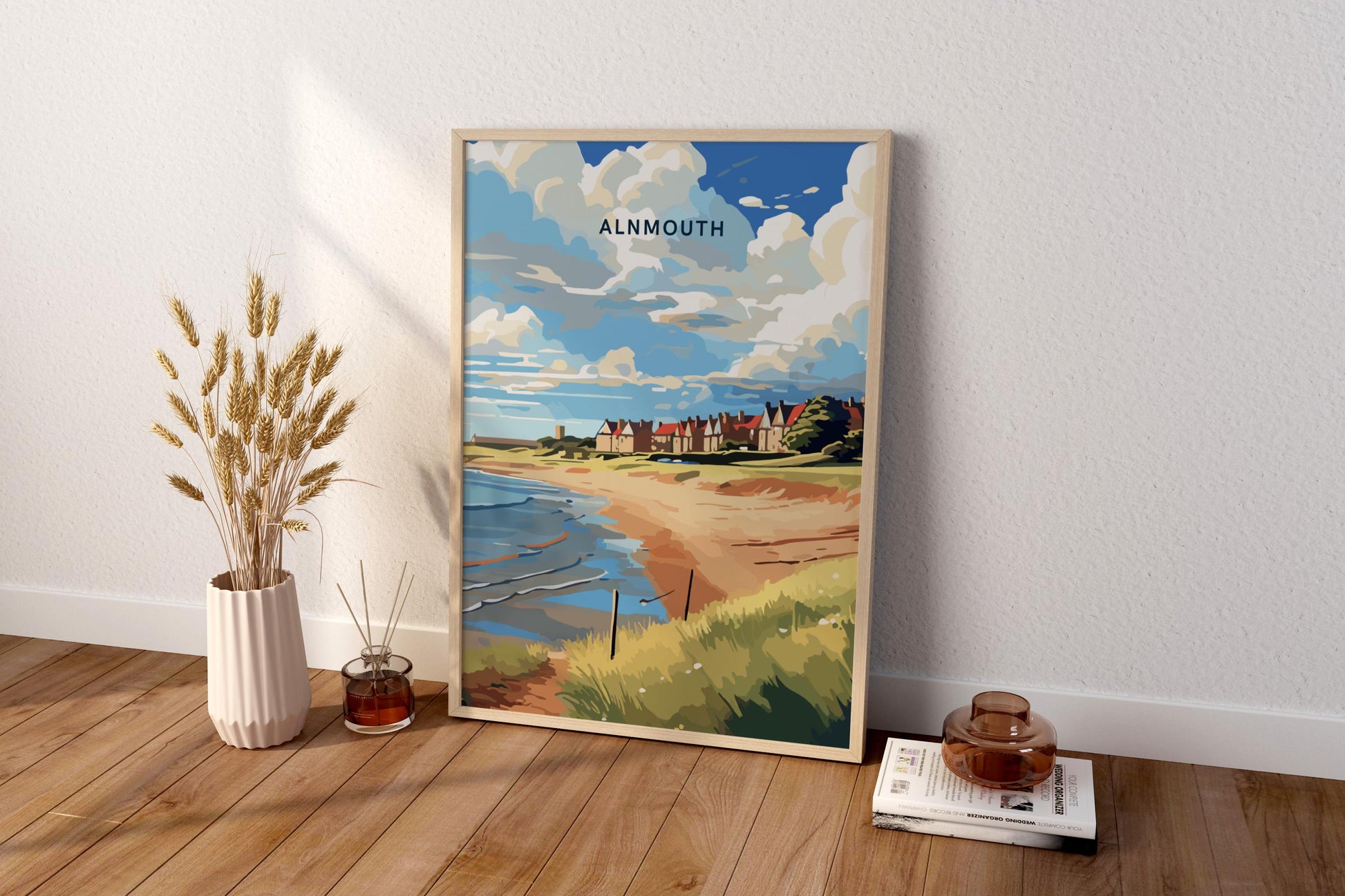 Alnmouth England UK Travel Print Poster - Pitchers Design