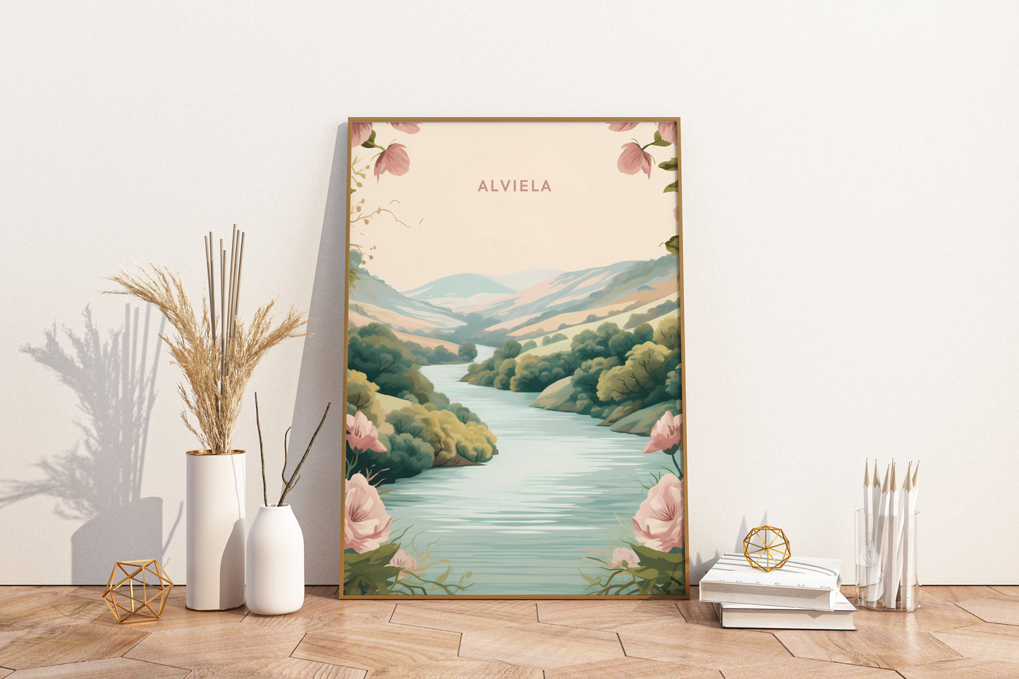 Alviela Portugal Travel Print Poster - Pitchers Design