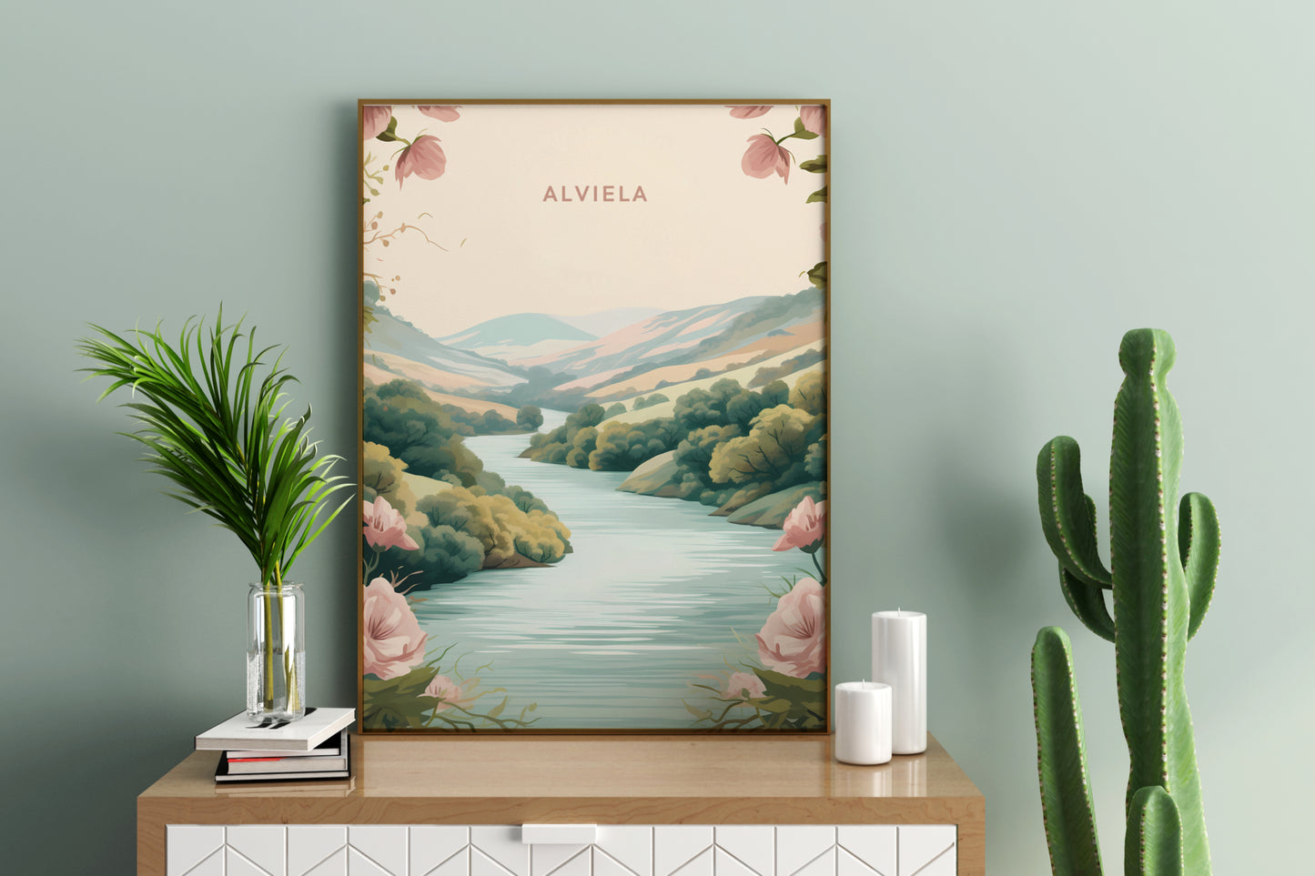 Alviela Portugal Travel Print Poster - Pitchers Design