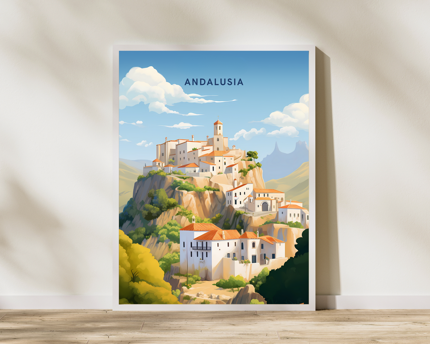 Andalusia Spain Travel Poster Print - Pitchers Design