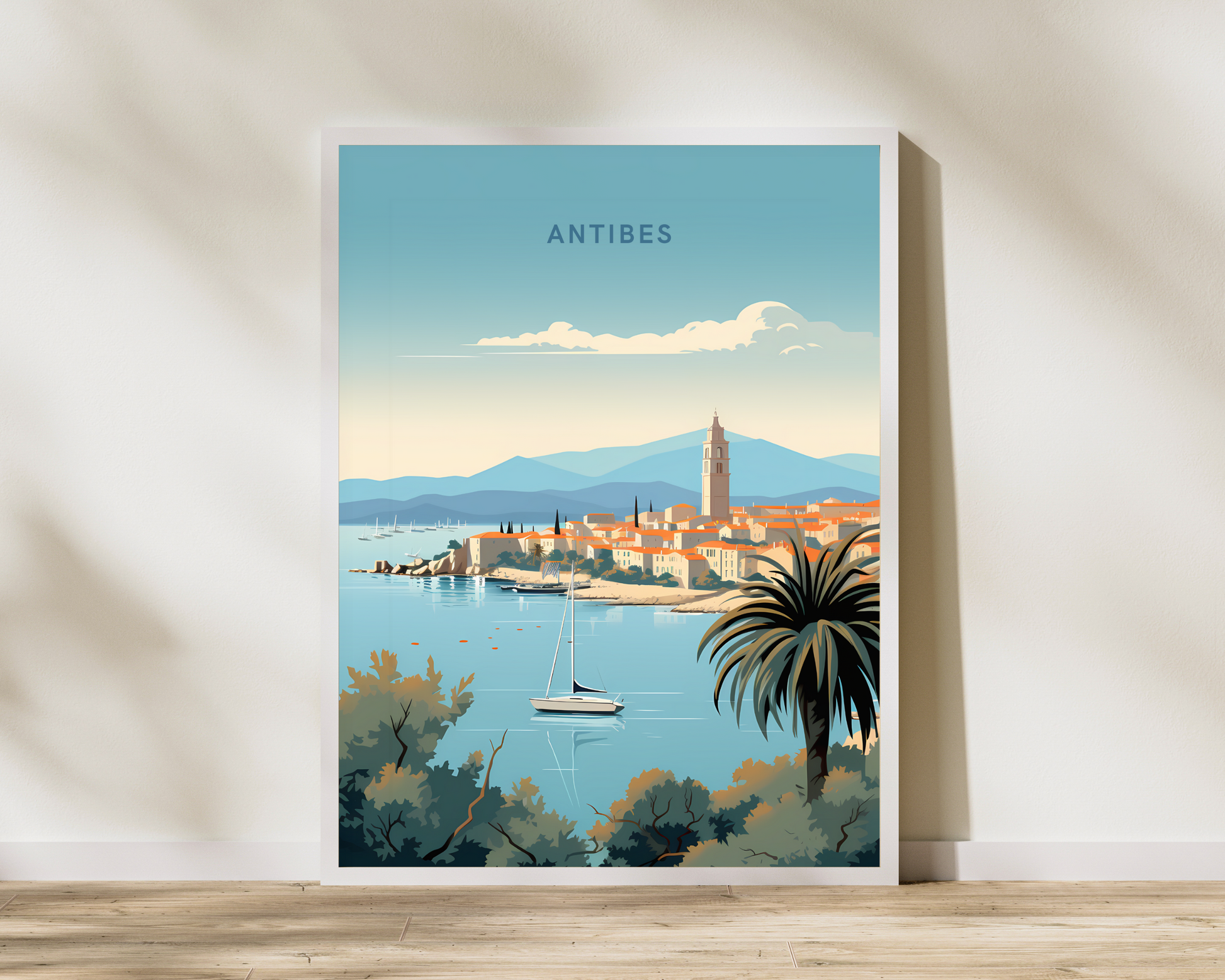 Antibes France Travel Poster Print - Pitchers Design