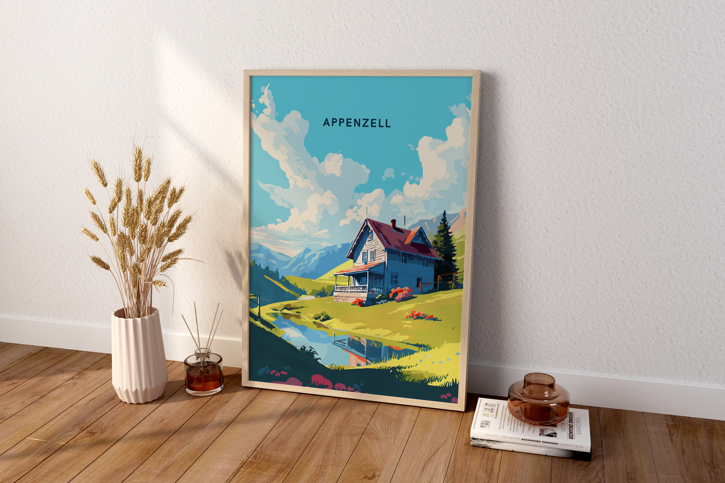 Póster de impresión de viaje de Appenzell Suiza