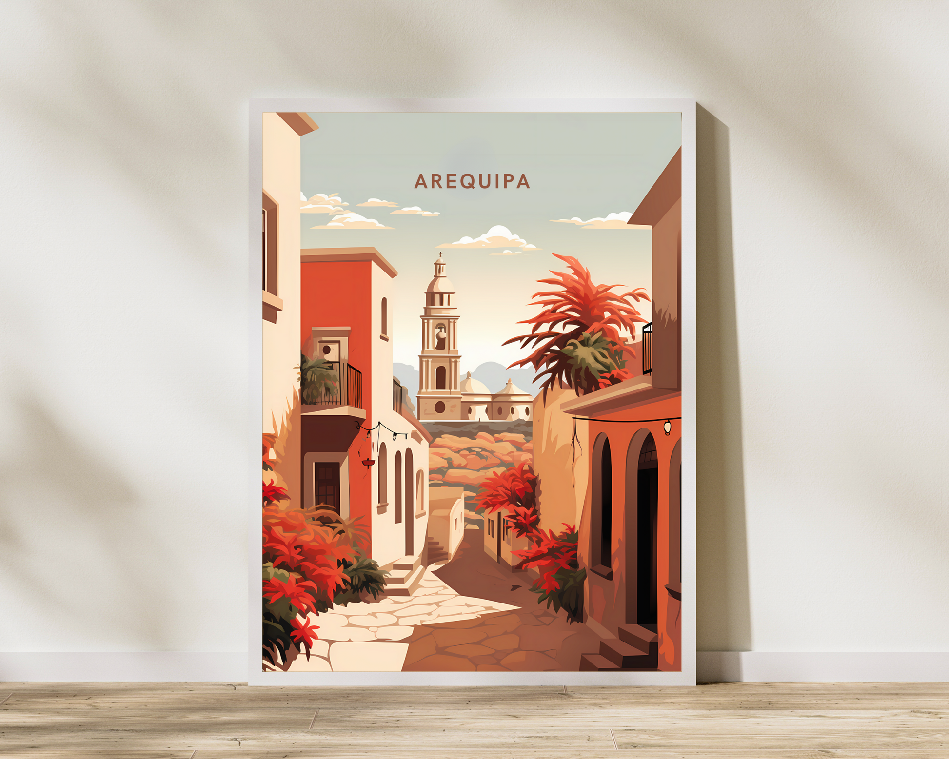 Arequipa Peru Travel Poster Print - Pitchers Design