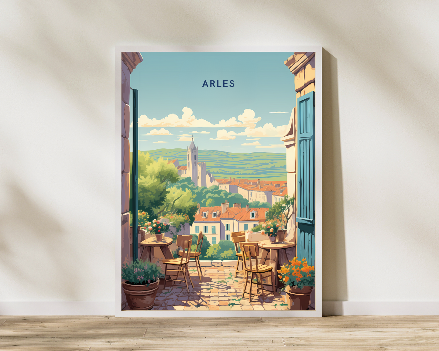 Arles France Travel Poster Print - Pitchers Design