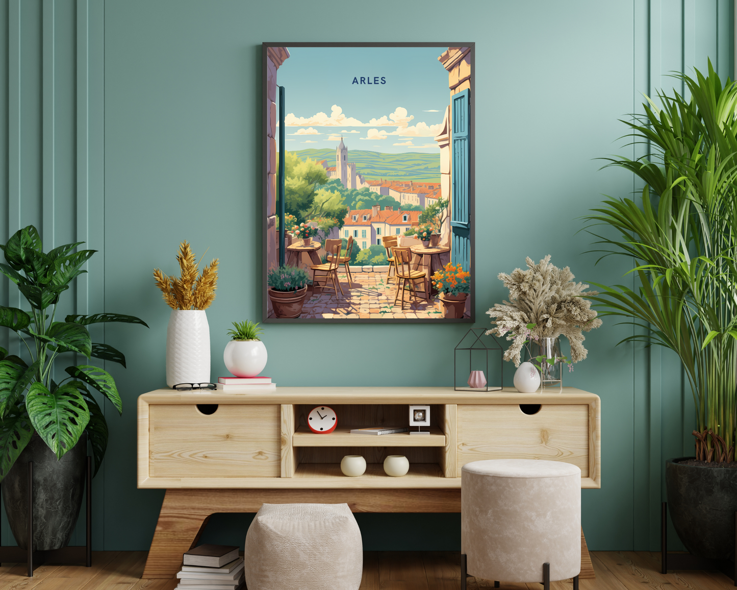 Arles France Travel Poster Print - Pitchers Design