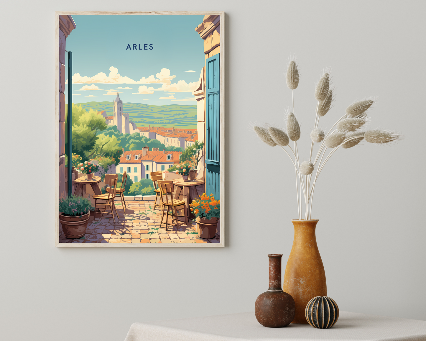 Arles France Travel Poster Print - Pitchers Design