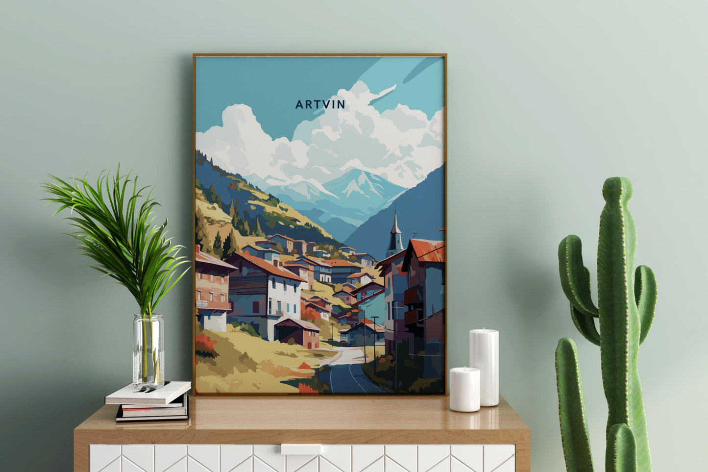 Artvin Turkey Travel Print Poster - Pitchers Design