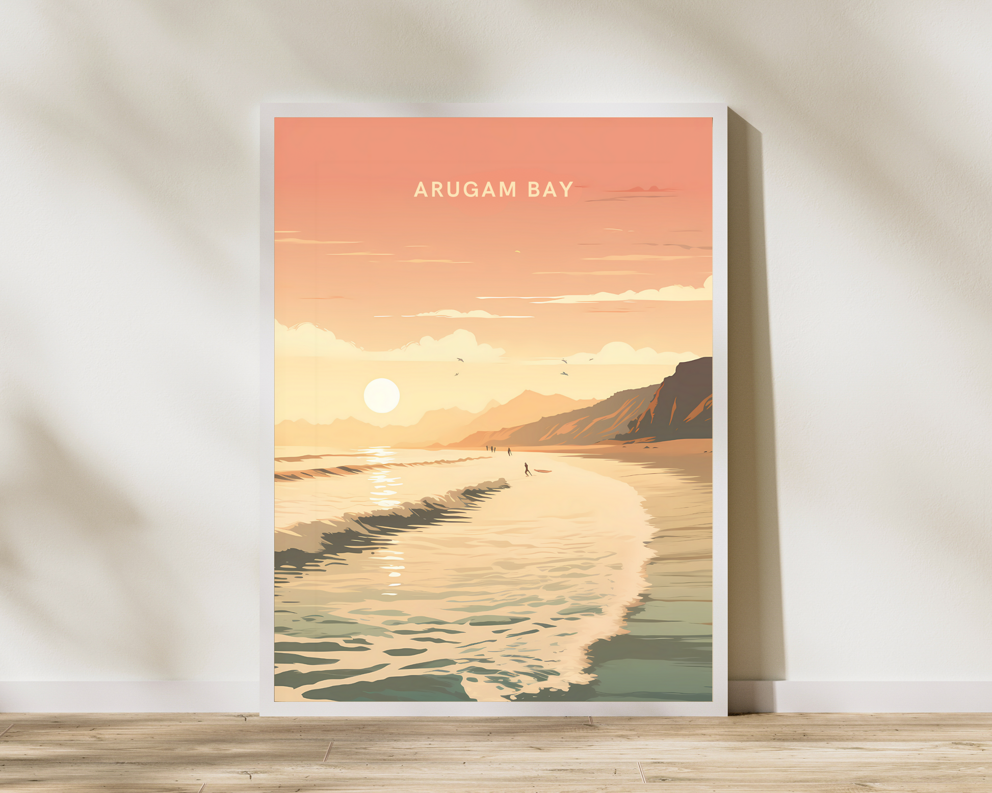 Arugam Bay Sri Lanka Travel Poster Print - Pitchers Design