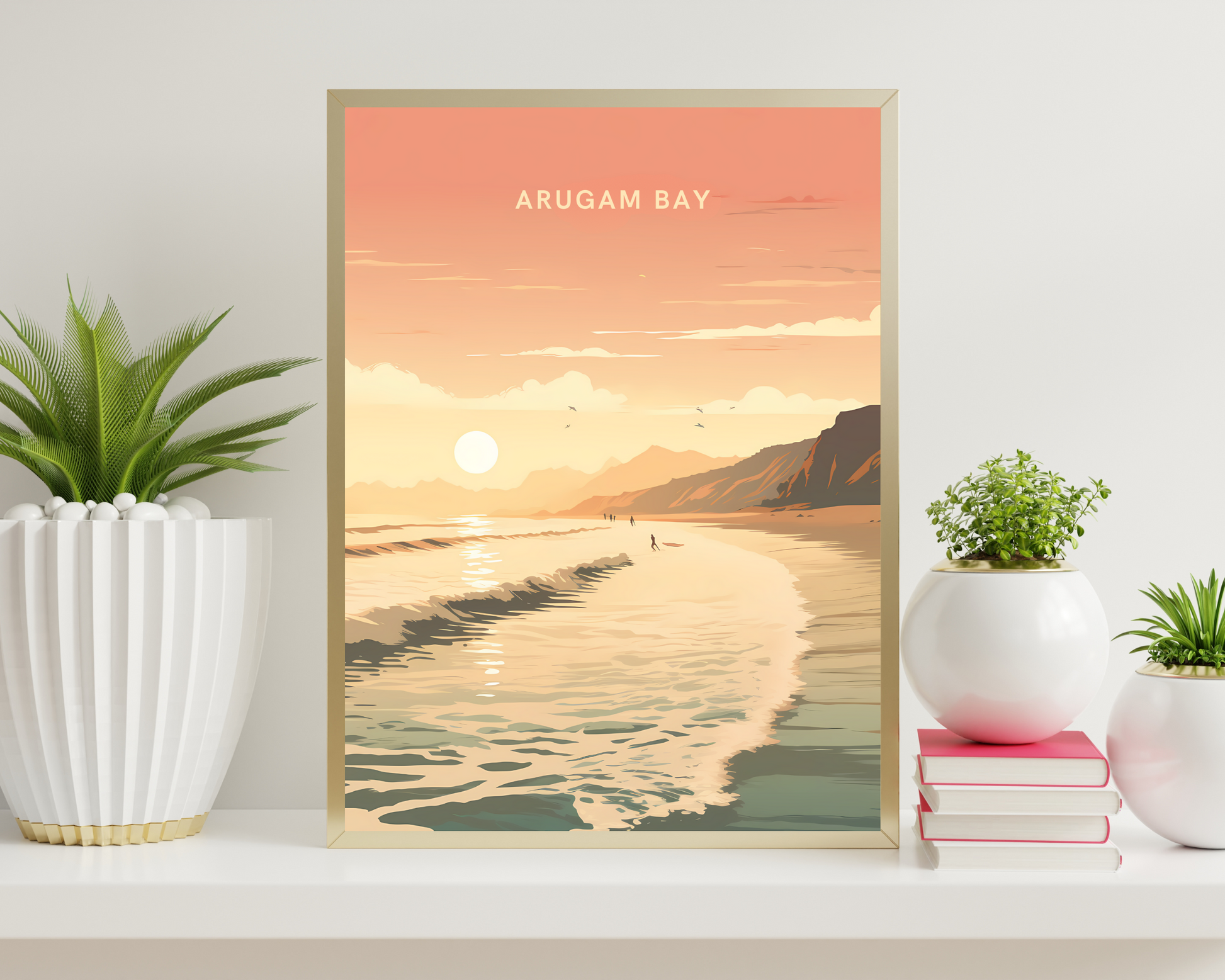 Arugam Bay Sri Lanka Travel Poster Print - Pitchers Design