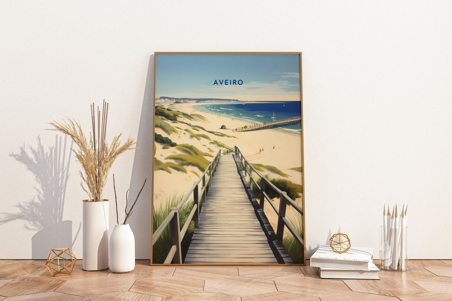 Aveiro Portugal Travel Print Poster - Pitchers Design