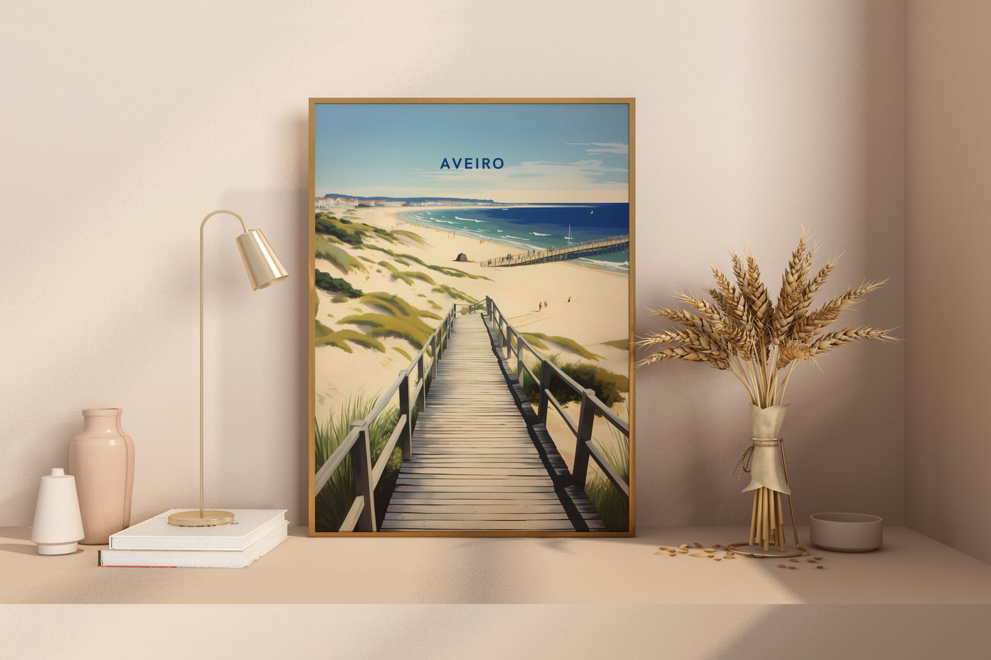 Aveiro Portugal Travel Print Poster - Pitchers Design