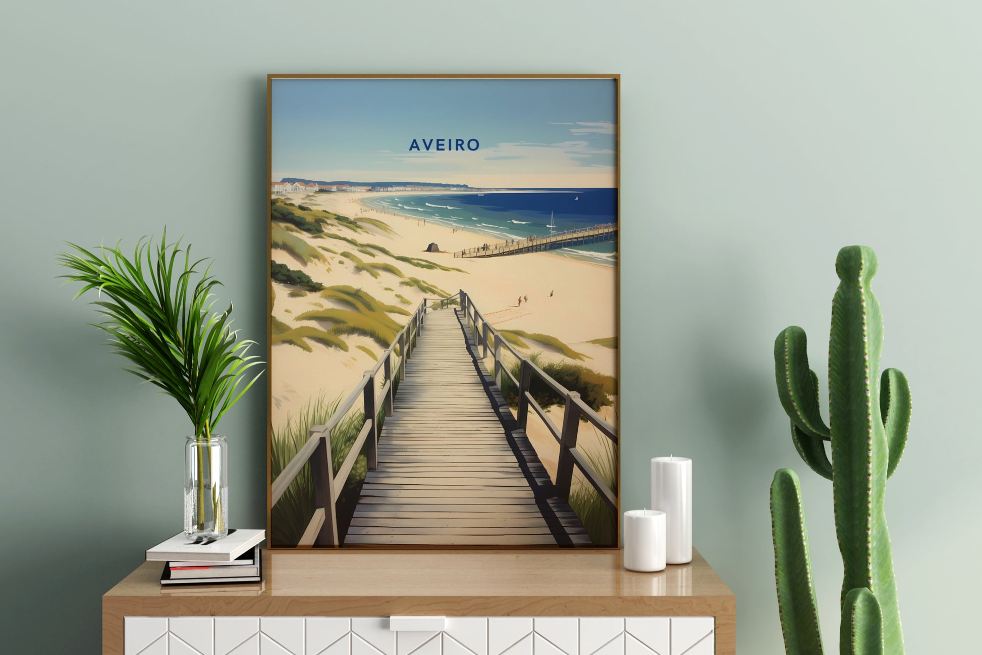 Aveiro Portugal Travel Print Poster - Pitchers Design