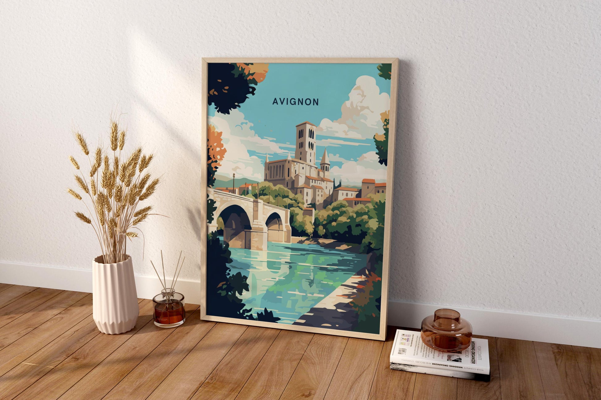 Avignon France Travel Print Poster - Pitchers Design