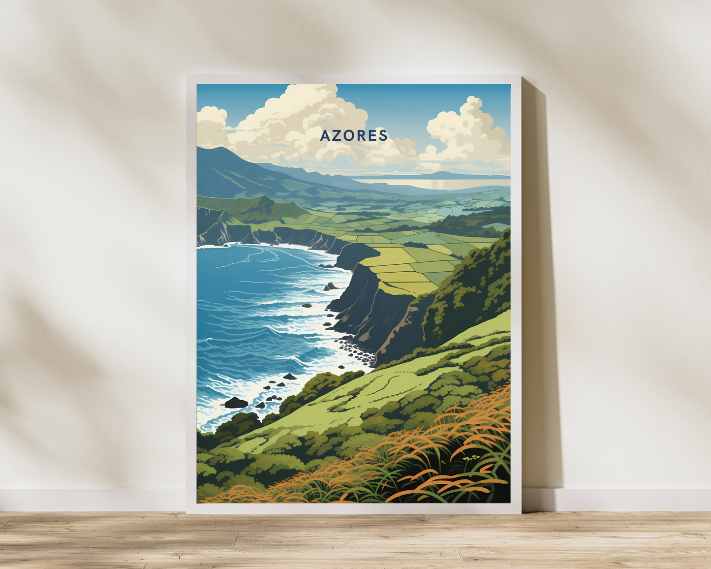 Azores Italy Travel Poster Print - Pitchers Design