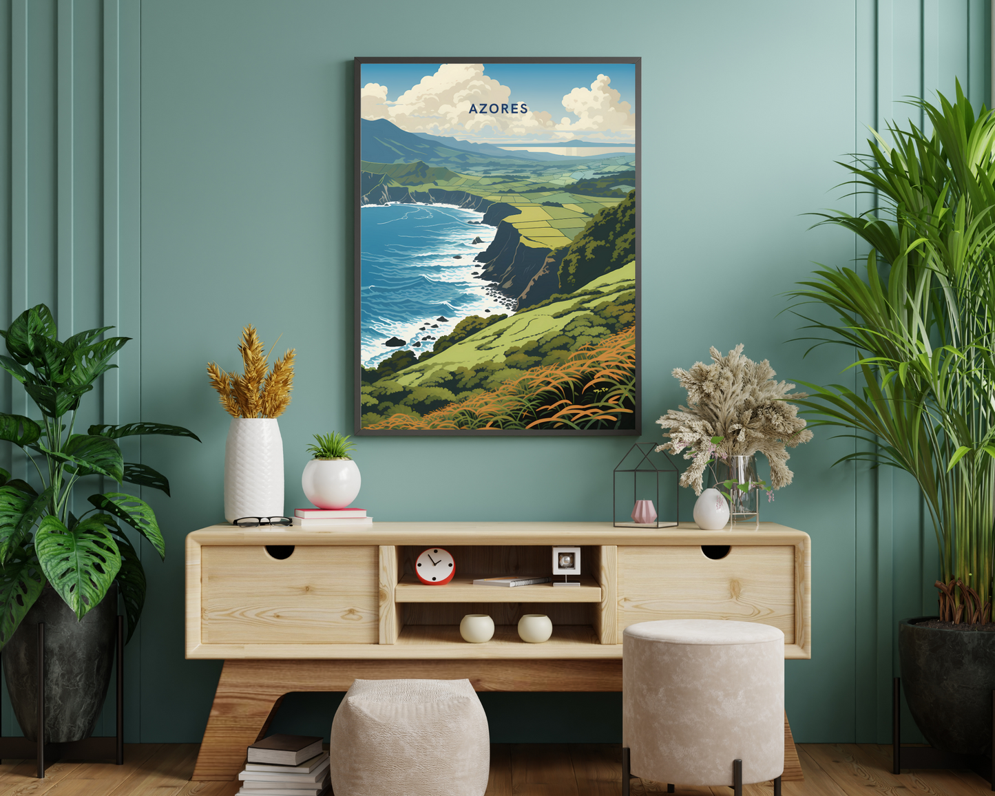 Azores Italy Travel Poster Print - Pitchers Design