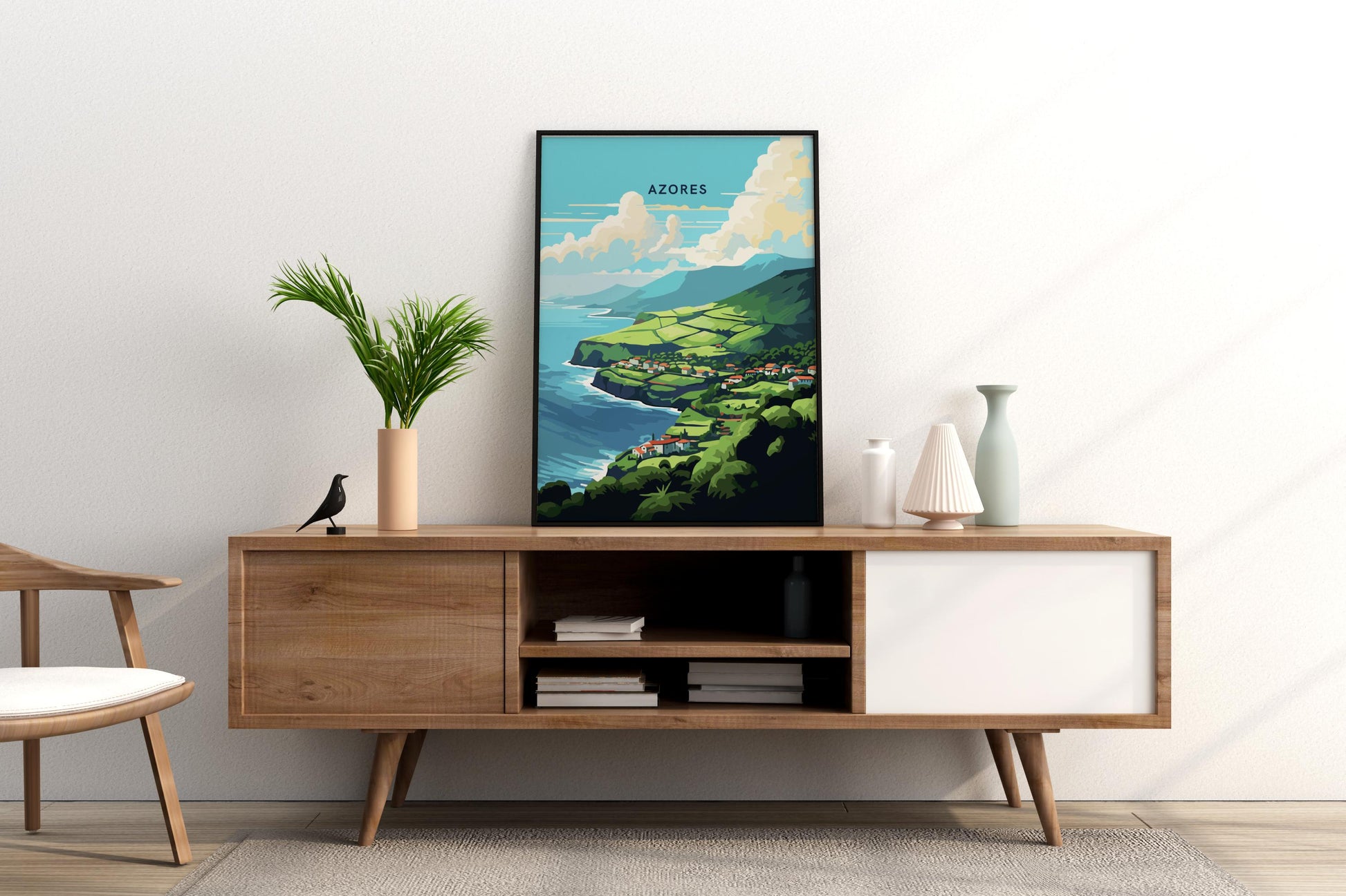 Azores Portugal Travel Print Poster - Pitchers Design